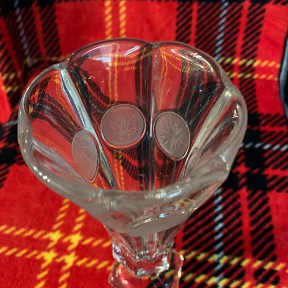 Fostoria Clear Glass Vase. - Picture 6 of 8